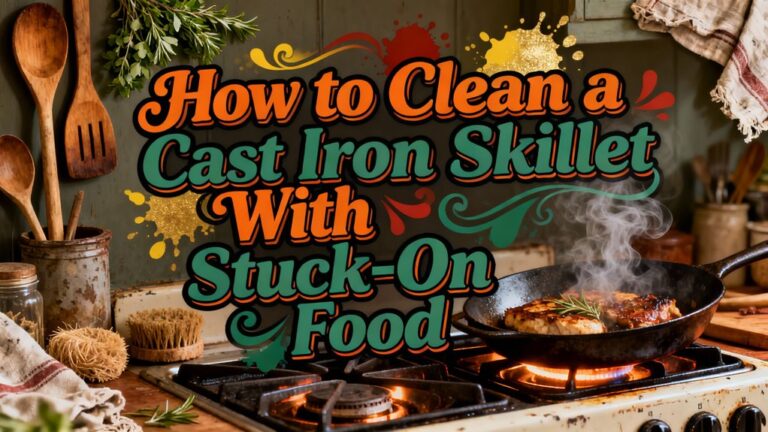 cleaning stuck on food