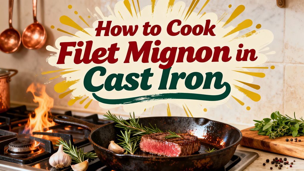 perfectly seared filet mignon