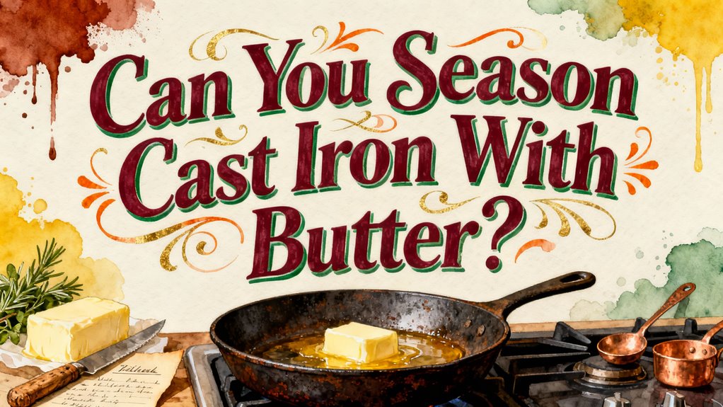seasoning cast iron butter