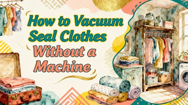 vacuum seal clothes manually