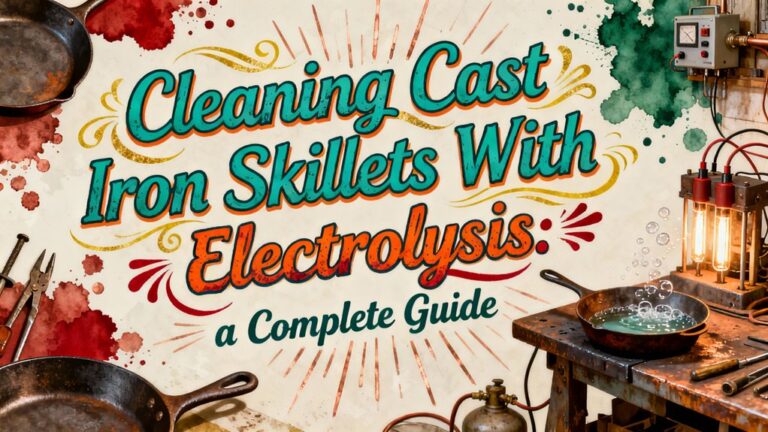 electrolysis cast iron cleaning