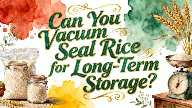 vacuum seal rice storage