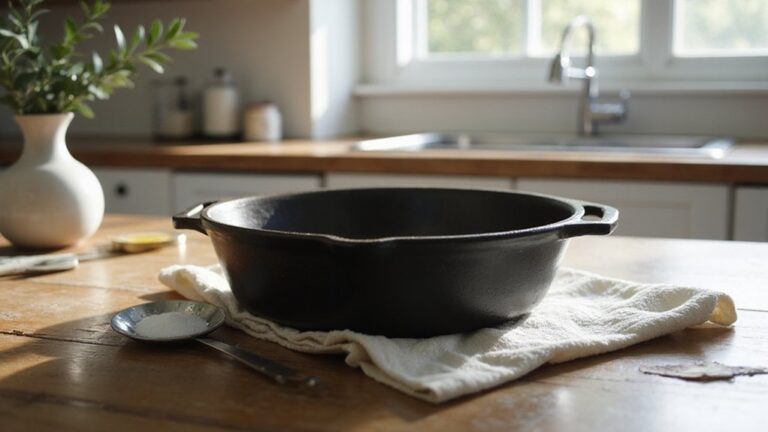 clean dry re season skillet
