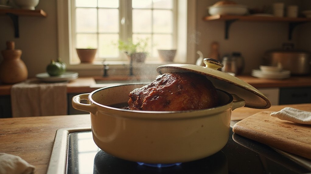 cooking ham in dutch oven
