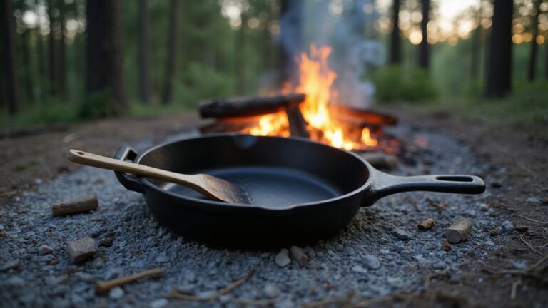 portable cast iron camping skillets