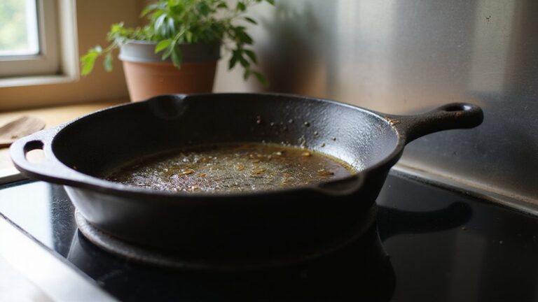 properly seasoned maintained skillet