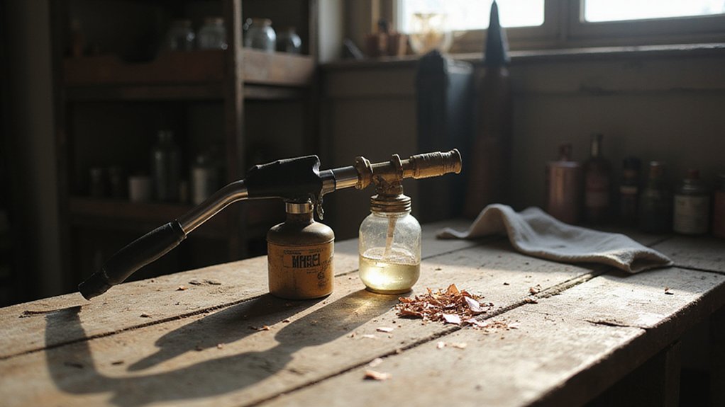 refilling torch with butane