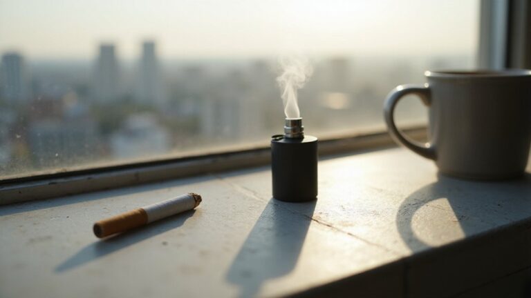 smoking cigarette with torch