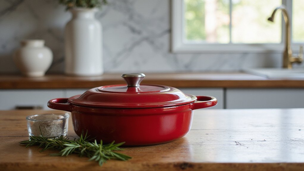 top red cast iron skillets