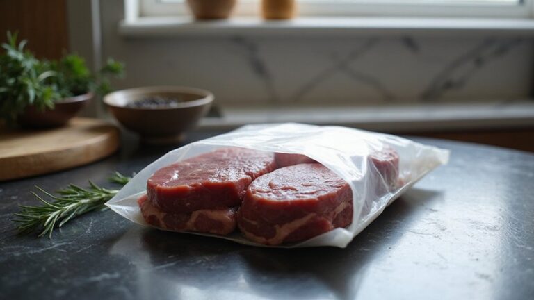 top vacuum sealed meat storage